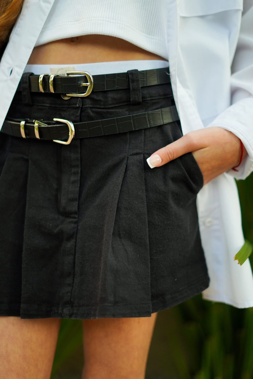 Pollera Denim Silver