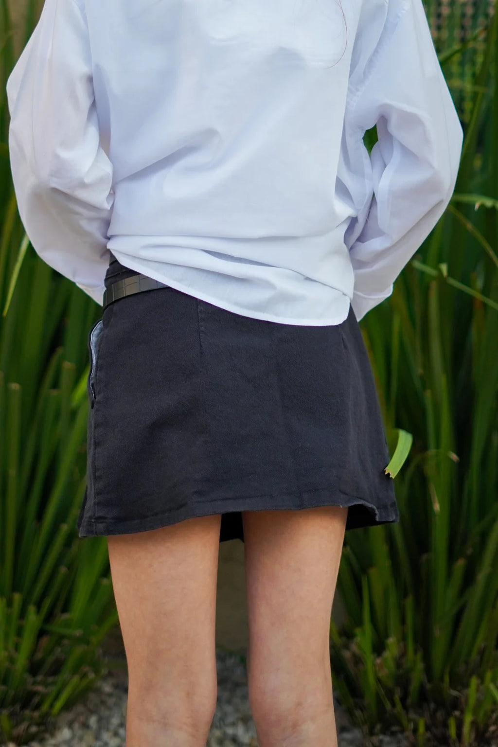 Pollera Denim Silver